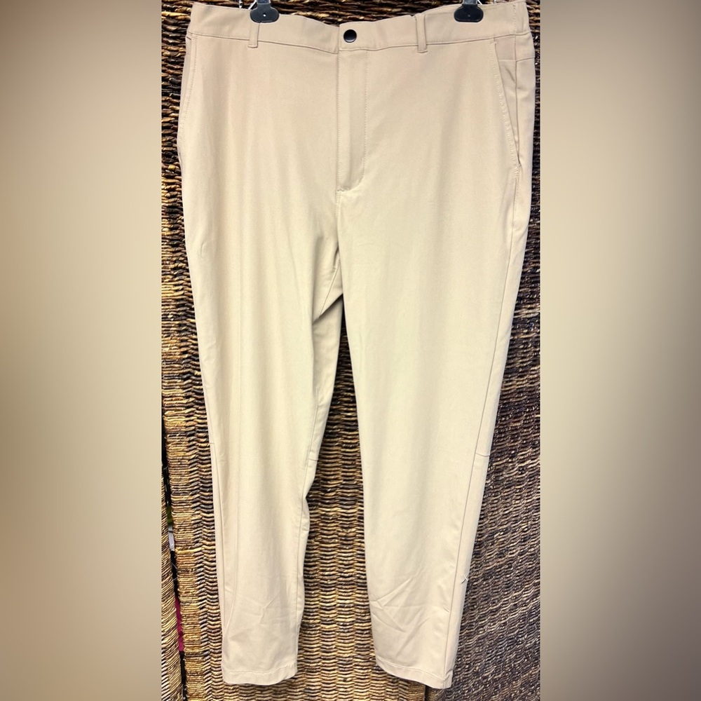 Cuts - Mens Jogger Khaki Colored Pants, Polyester, XXL